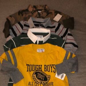 New With Tags Boys 12-18 Months Old Navy 4 Piece Tee Shirt Lot!